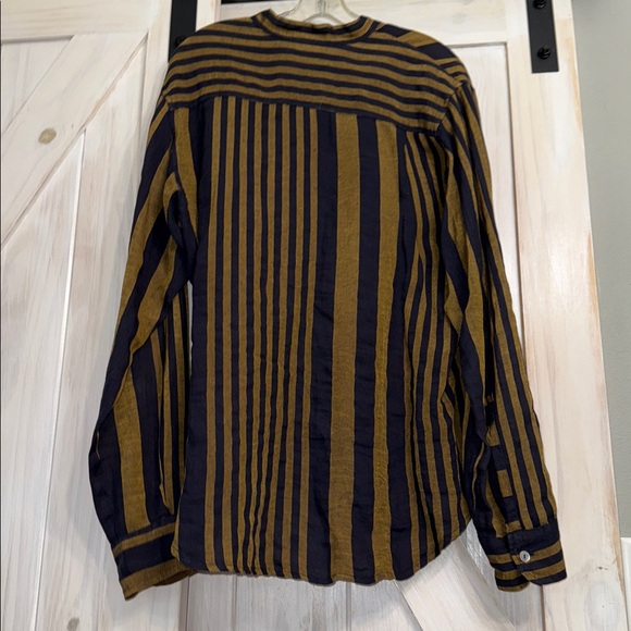 Lea Bottega di Brunelli Medium men unisex long sleeve Linen shirt handmade Italy - Picture 3 of 10